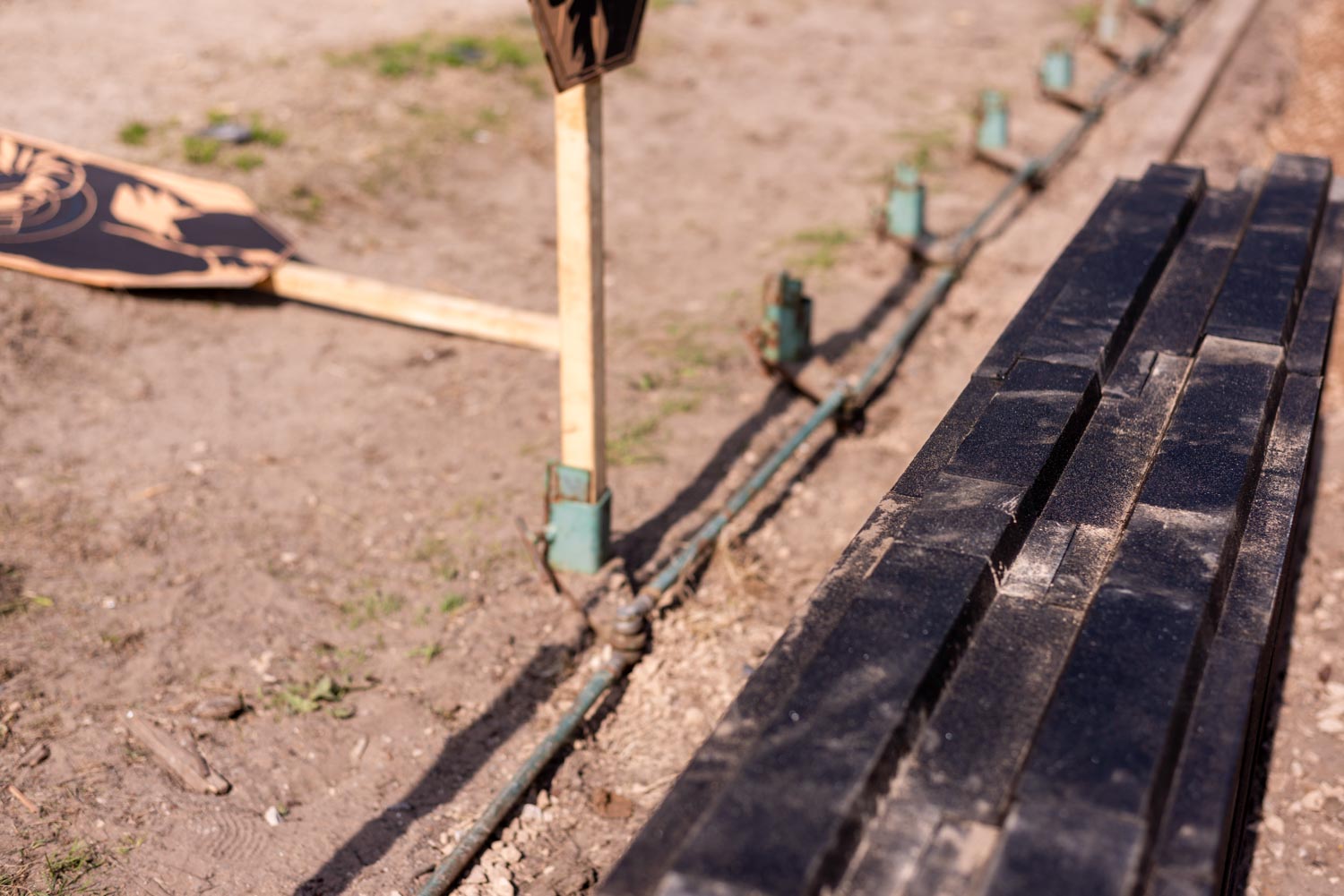 Ballistic blocks deployed without foundations