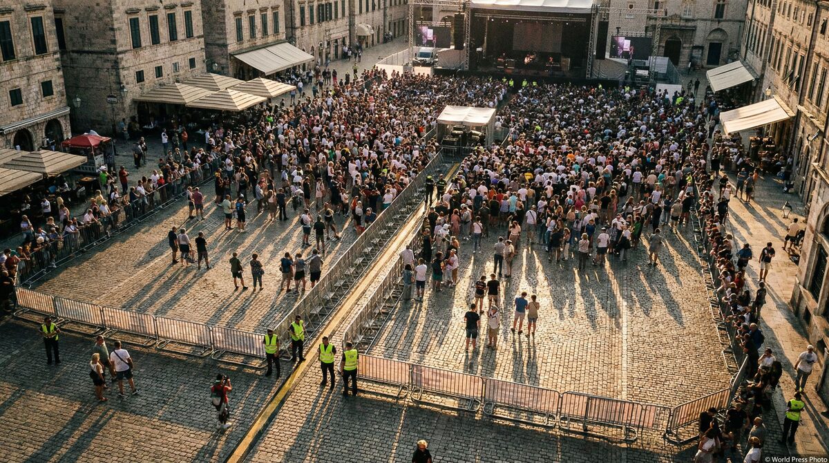 Impakt Defender barriers protecting a government building