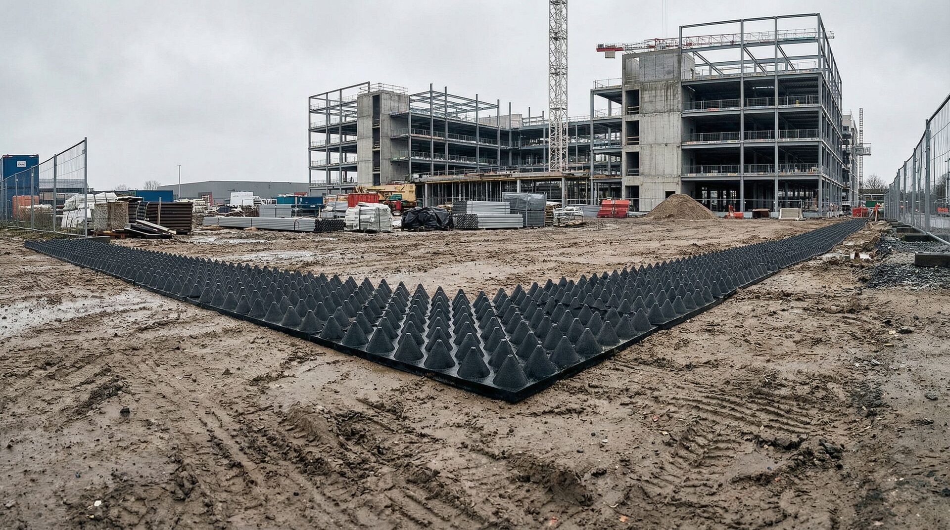 Railway infrastructure with anti-trespass protection