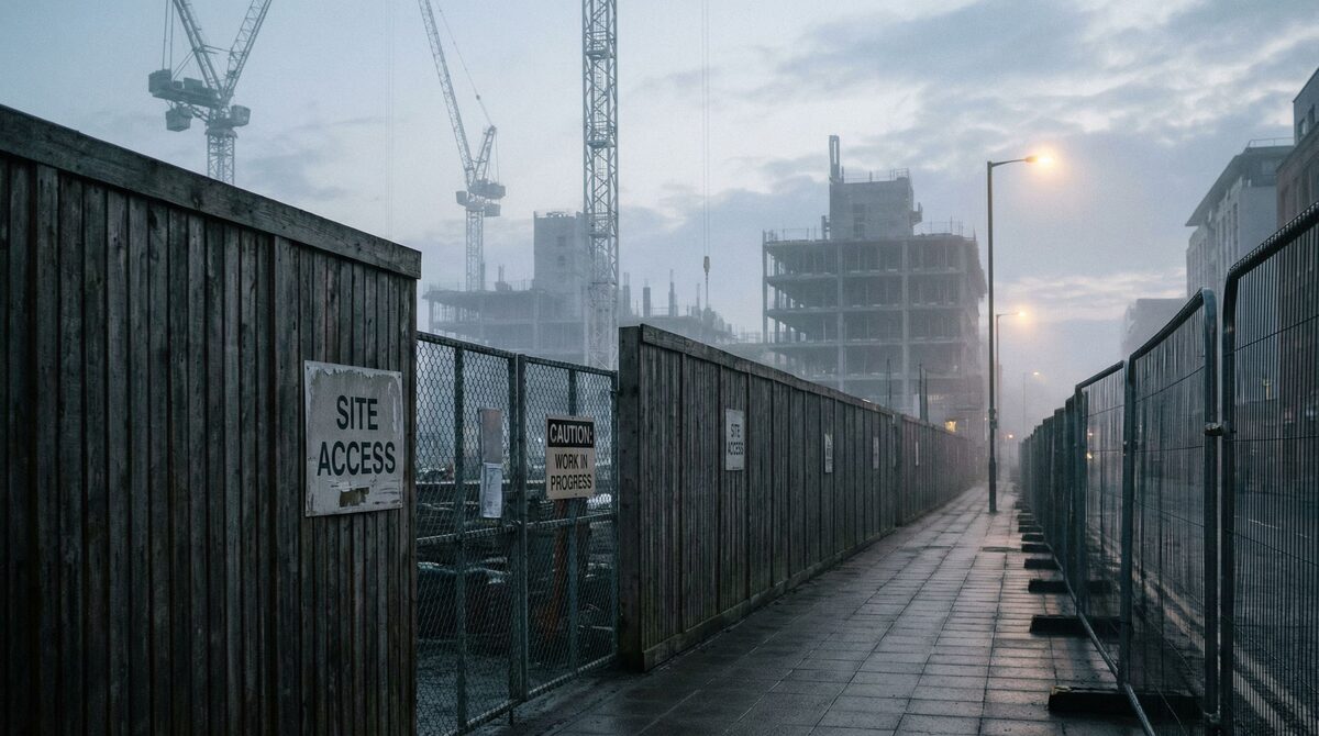 Construction site perimeter