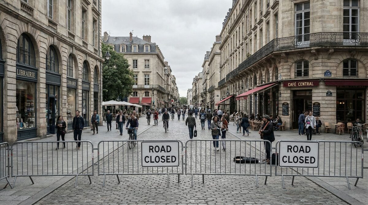 Temporary road closure barriers