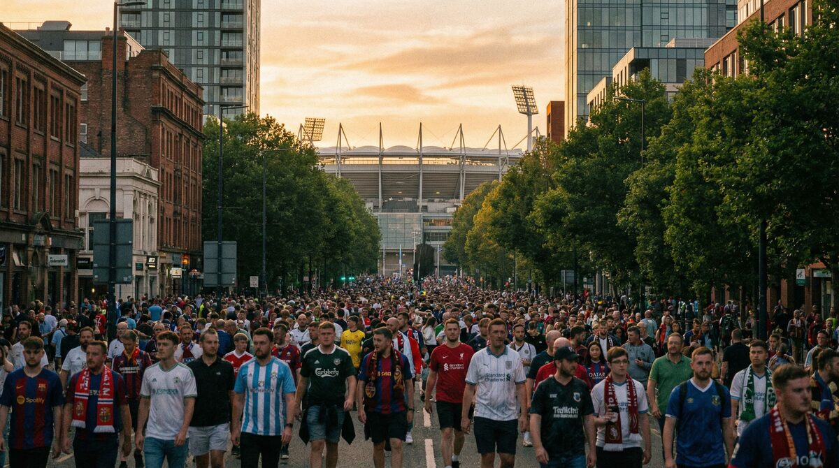 Crowd management at a sporting venue