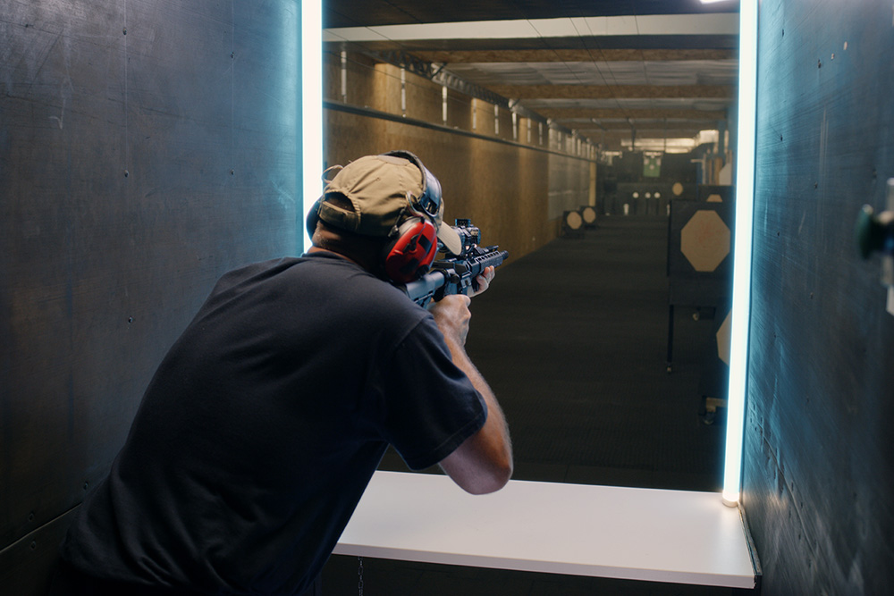 Live-fire shooting house interior